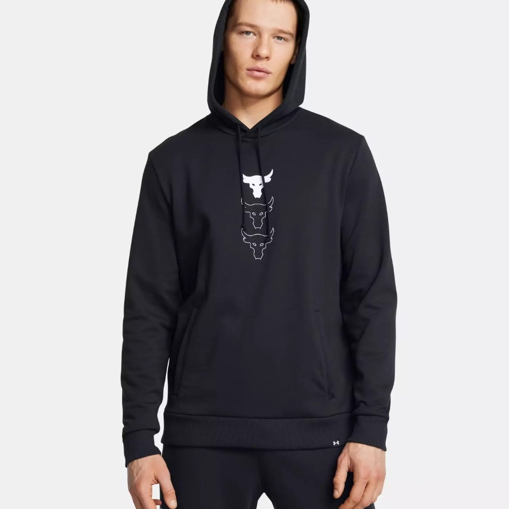 Under Armour Project Rock Rival Black Hoodie